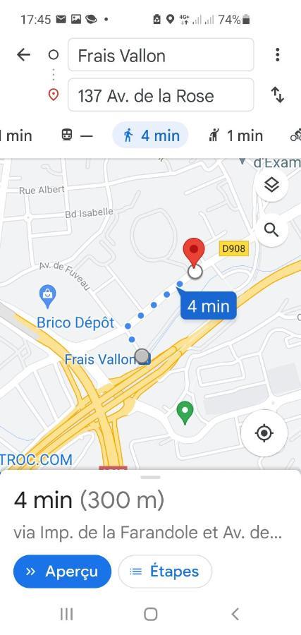 מרסיי Grand Appartement 3 Chambres Avec Clim Et Balcon מראה חיצוני תמונה